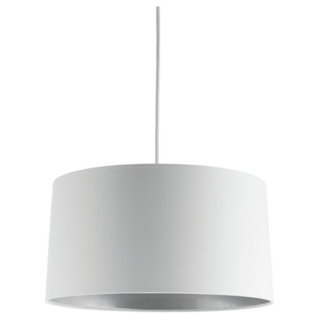 Buy Habitat Grande Small Shade - White/Platinum at Argos.co.uk - Your Online Shop for Lamp ...